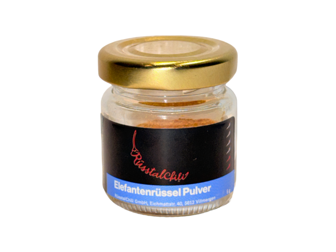 Elefantenrüssel Pulver im Glas